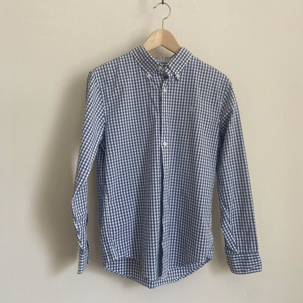 Abercrombie & Fitch Gray Gingham Button Down - Extra Small (XS) / Cotton